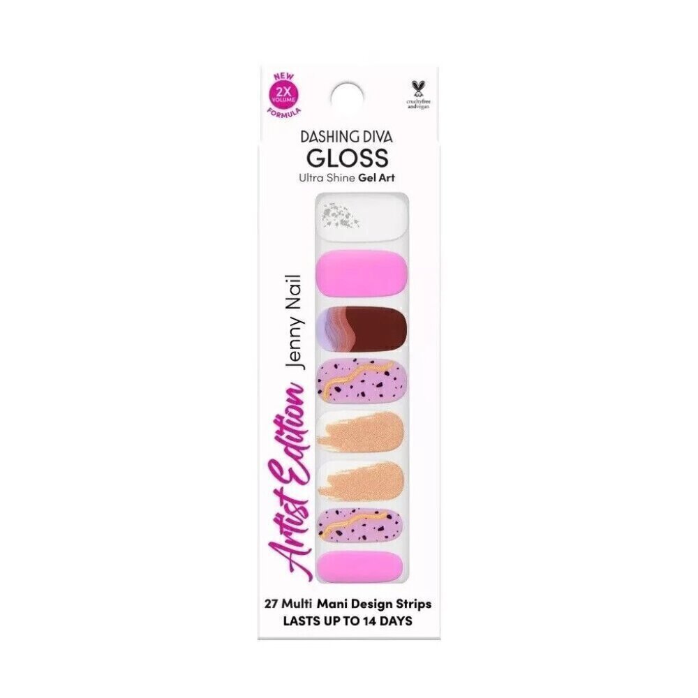 DASHING DIVA Gloss Nail Strips Manicure Artist Edition Ultra Shine Gel Art NIB